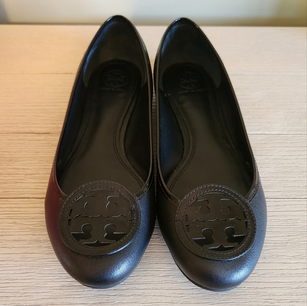 Tory Burch Louisa Ballet Flats Black Size 9.5